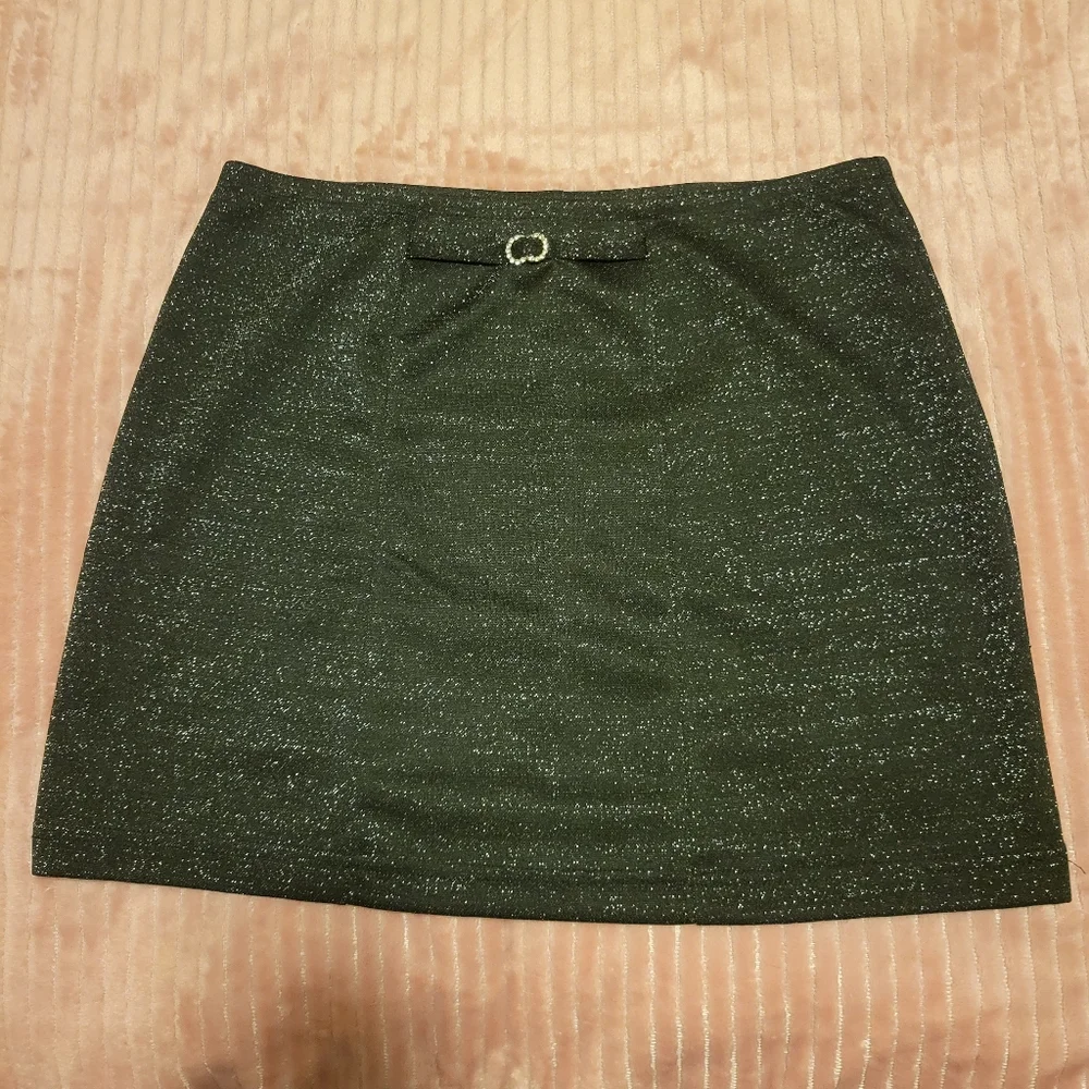 Estilo Black Shimmer Mini Skirt - Picture 3 of 5